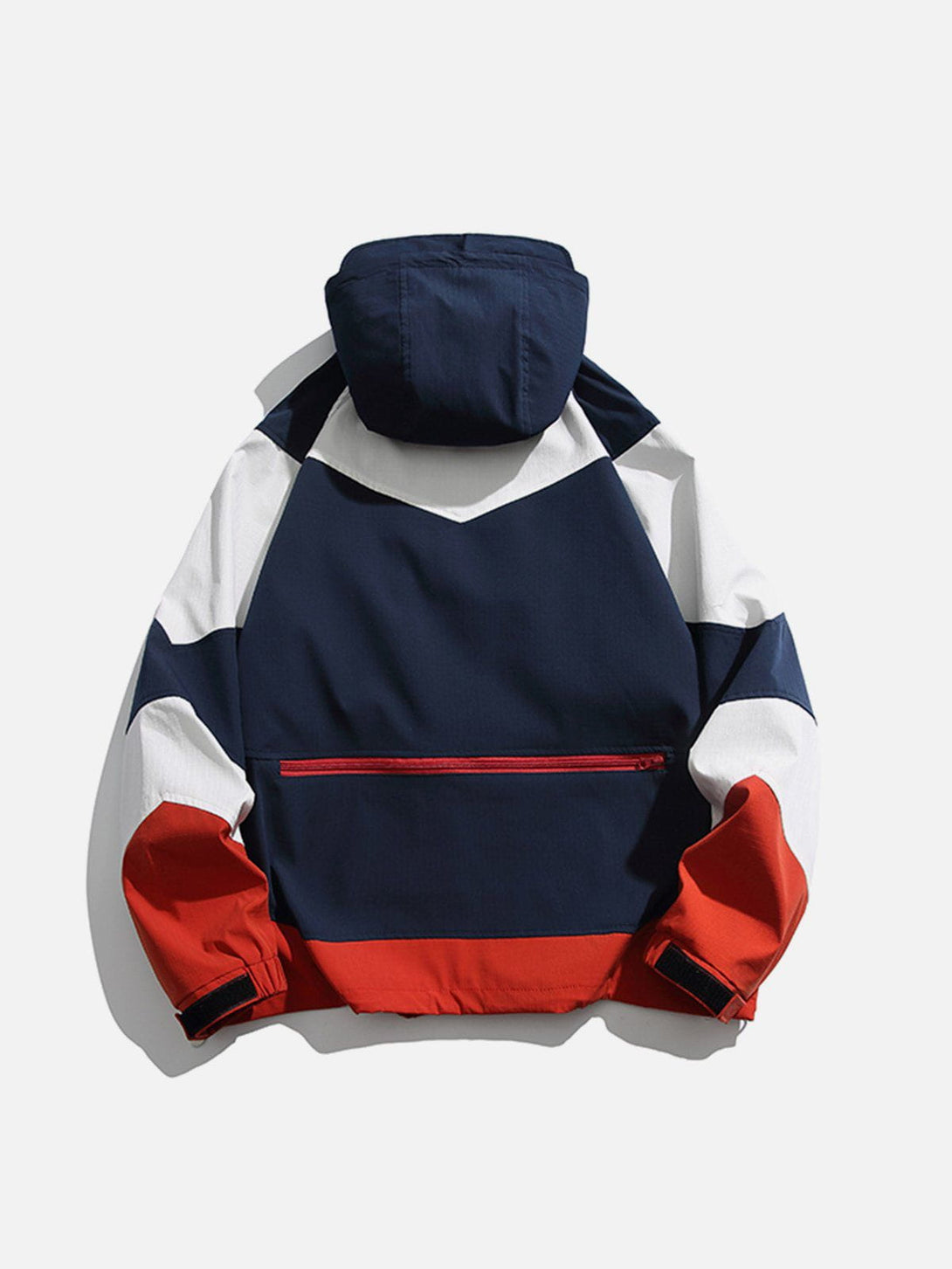 Ellesey - Patchwork Half Zip Up Hoodie- Streetwear Fashion - ellesey.com