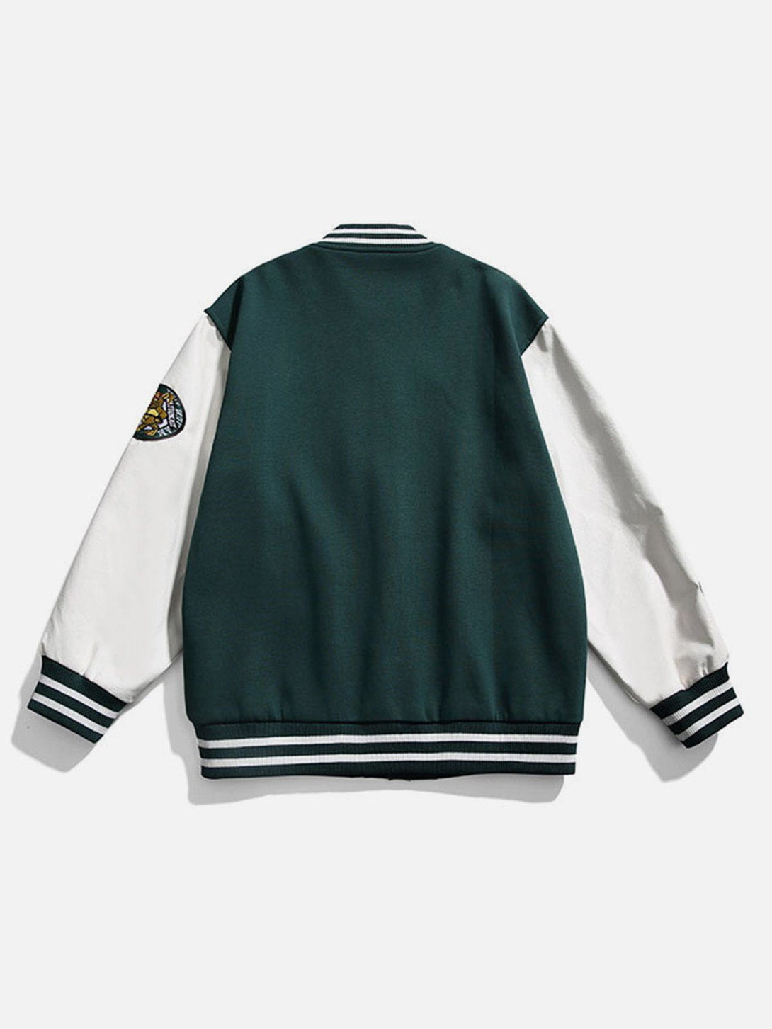 Ellesey - Patchwork "Luckyhorn" Varsity Jackets- Streetwear Fashion - ellesey.com