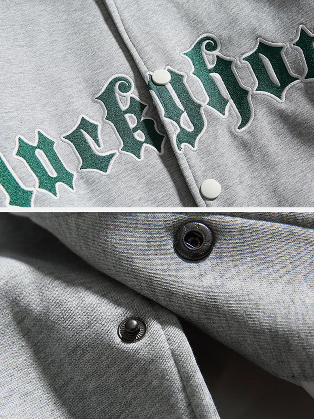 Ellesey - Patchwork "Luckyhorn" Varsity Jackets- Streetwear Fashion - ellesey.com