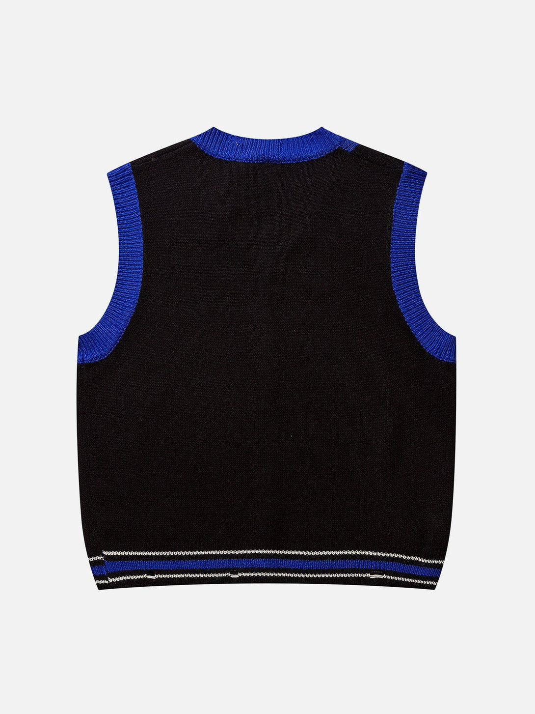 Ellesey - Patchwork Plaid Sweater Vest-Streetwear Fashion - ellesey.com