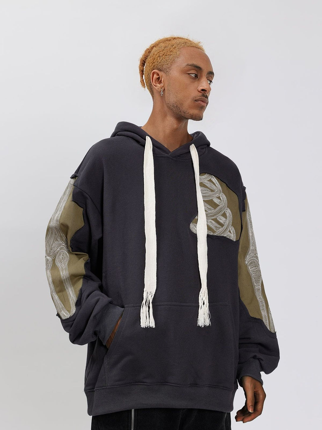 Ellesey - Patchwork Skeleton Hoodie- Streetwear Fashion - ellesey.com