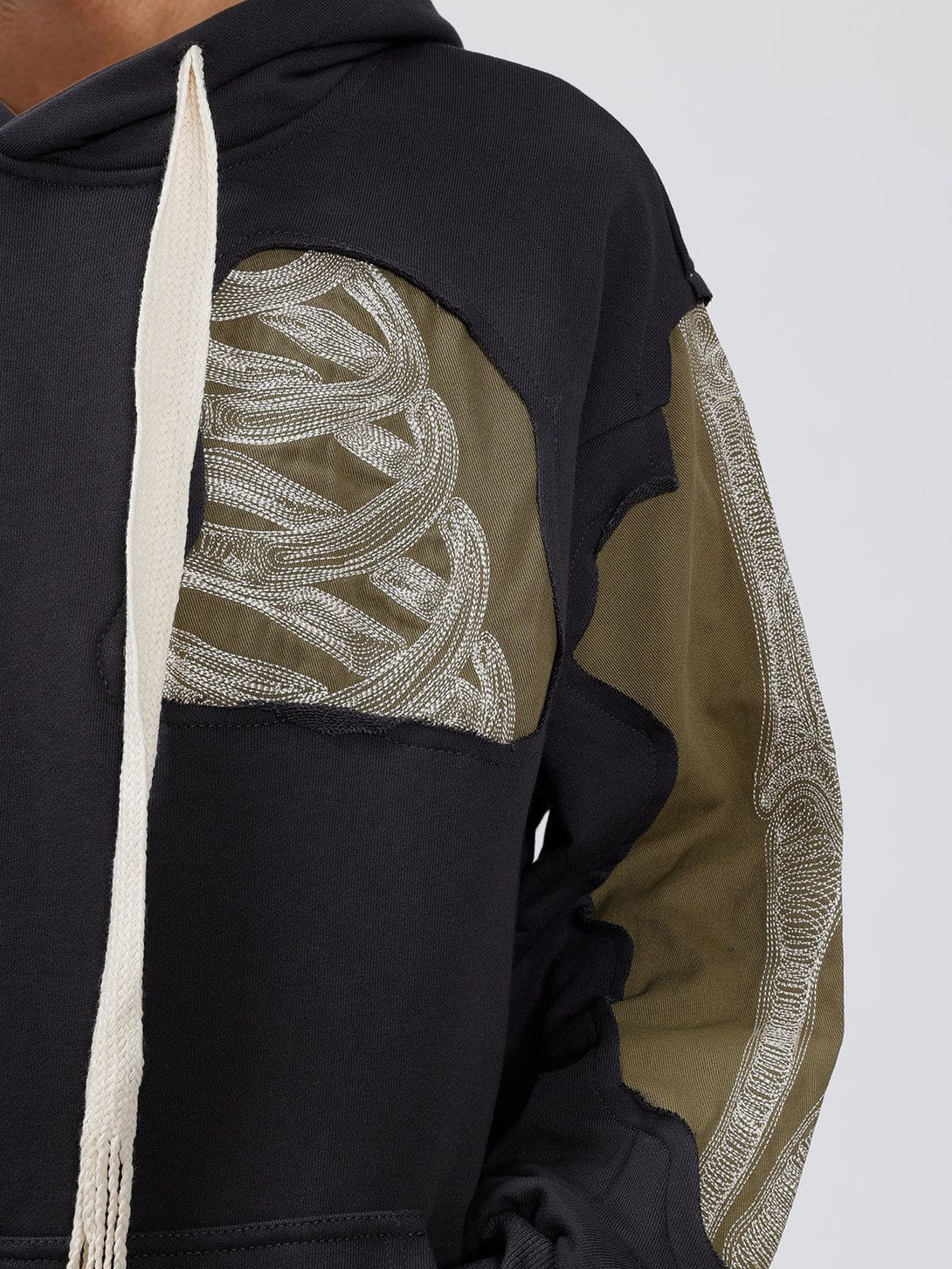 Ellesey - Patchwork Skeleton Hoodie- Streetwear Fashion - ellesey.com