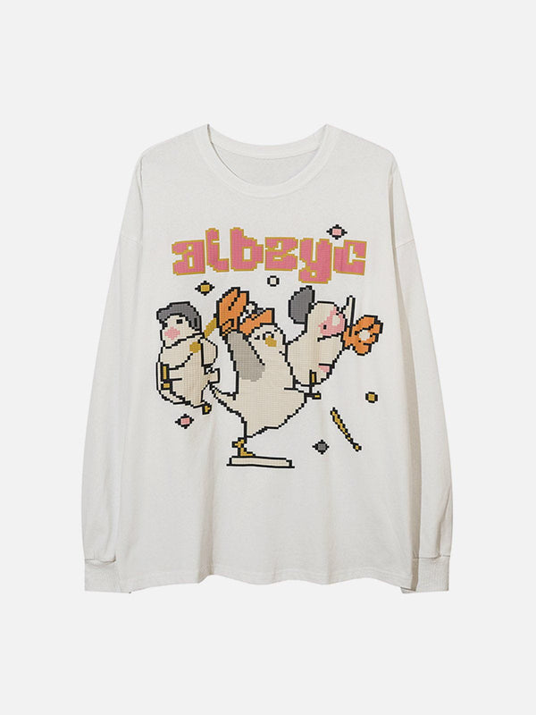 Ellesey - Pixel Bird Print Sweatshirt- Streetwear Fashion - ellesey.com