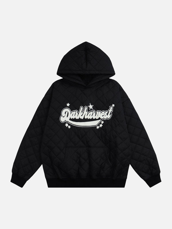 Ellesey - Plaid Flocking Hoodie- Streetwear Fashion - ellesey.com