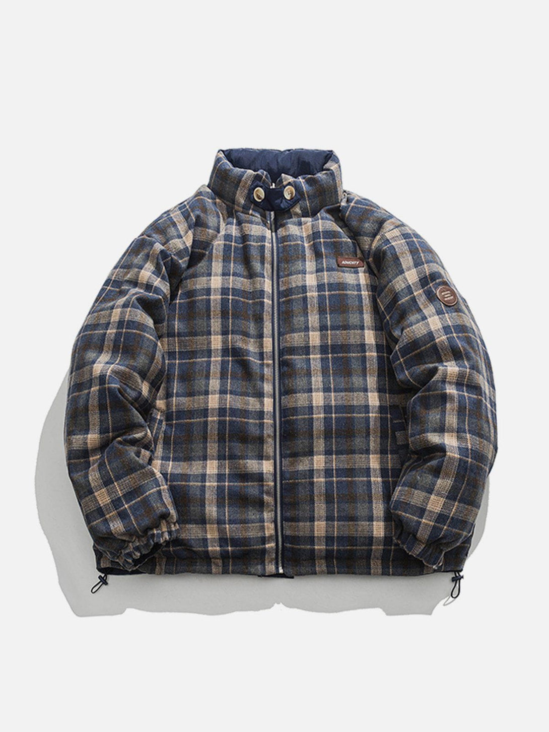 Ellesey - Plaid Reversible Winter Coat-Streetwear Fashion - ellesey.com