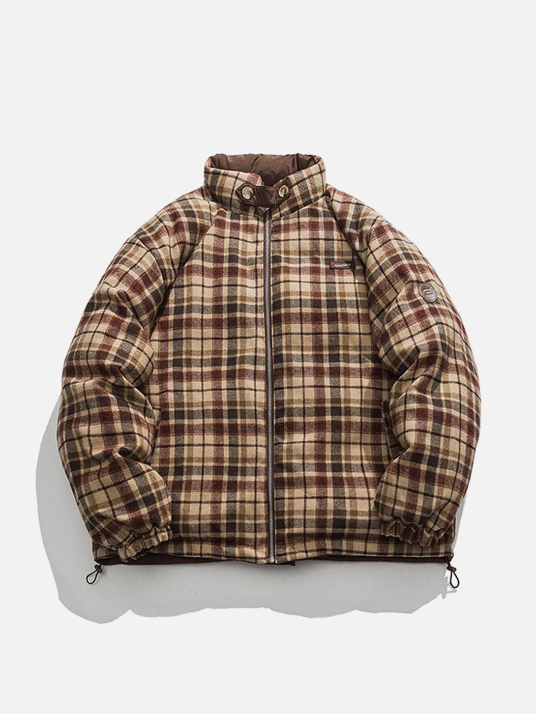 Ellesey - Plaid Reversible Winter Coat-Streetwear Fashion - ellesey.com