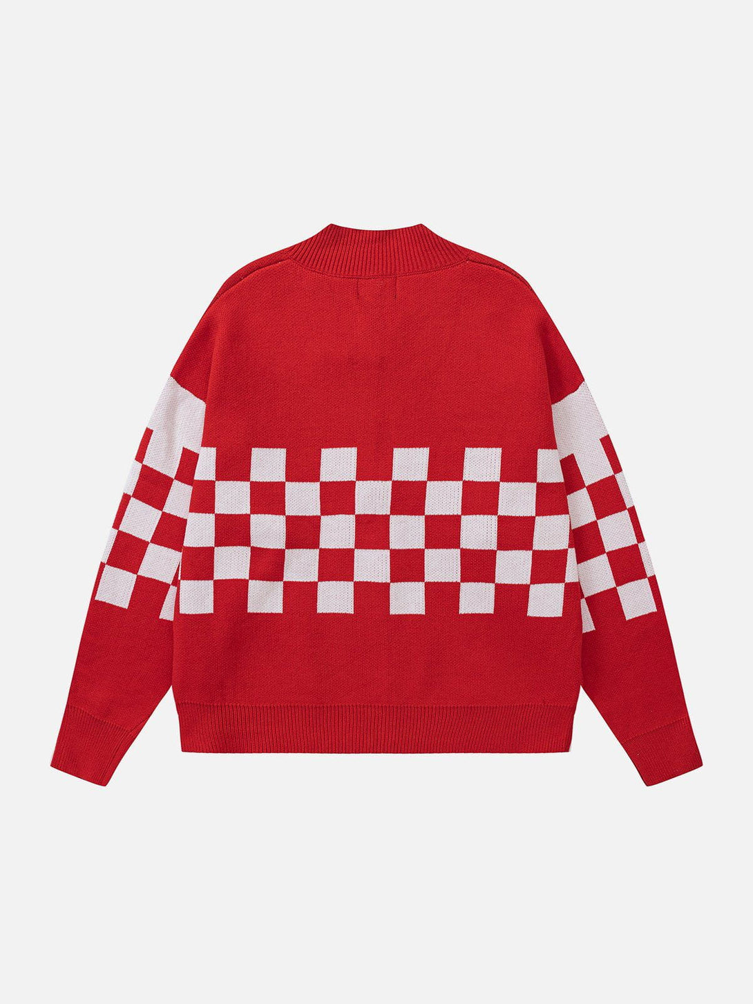 Ellesey - Plaid With Gloves Racing Cardigan-Streetwear Fashion - ellesey.com