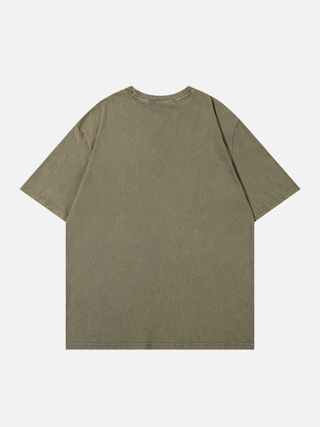 Ellesey - Plastisol Printing Cracked Print Washed Tee- Streetwear Fashion - ellesey.com