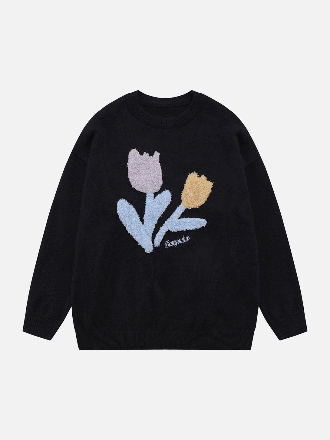 Ellesey - Plush Flowers Sweater-Streetwear Fashion - ellesey.com