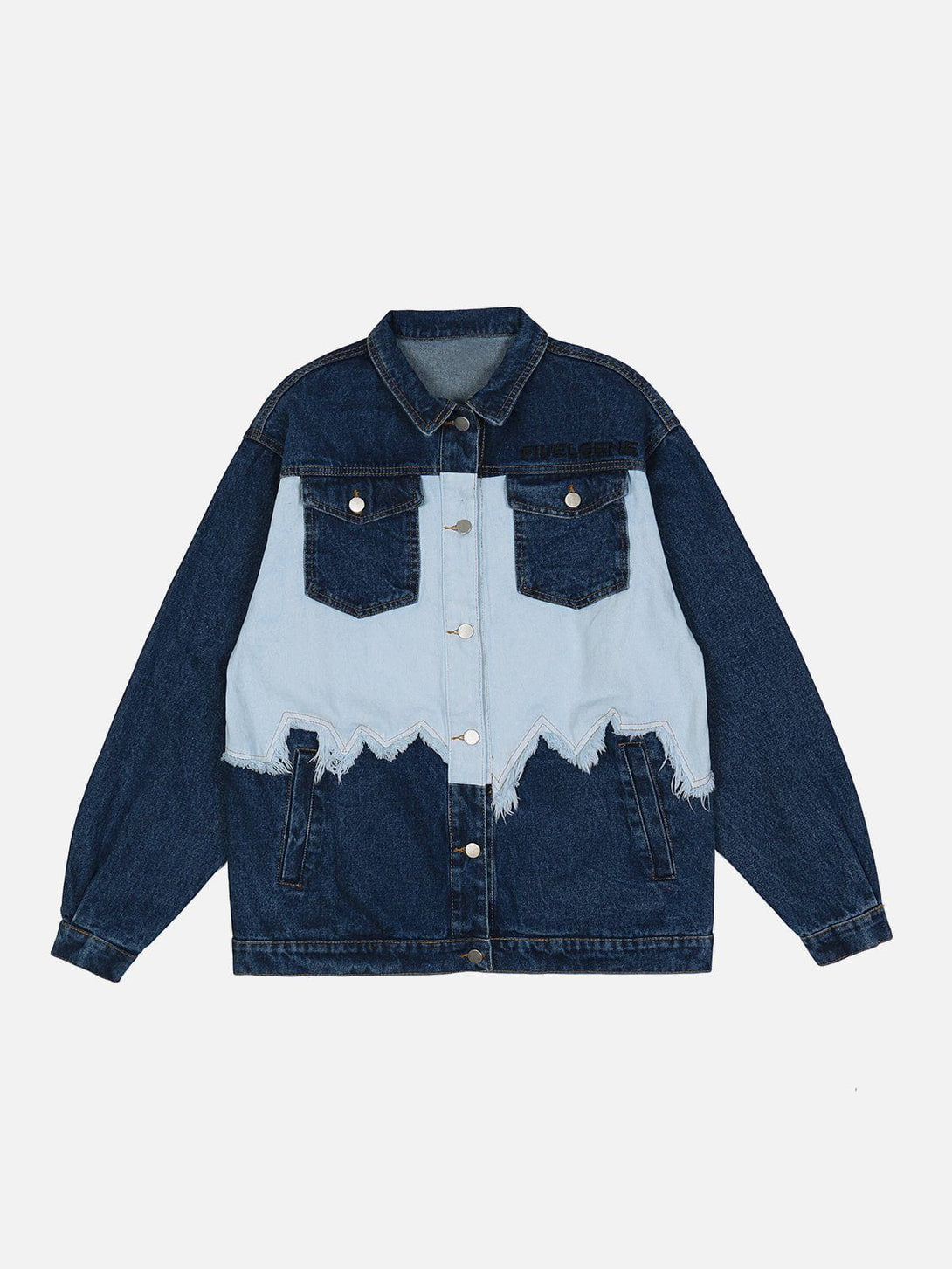 Ellesey - Pocket Panel Denim Jacket- Streetwear Fashion - ellesey.com