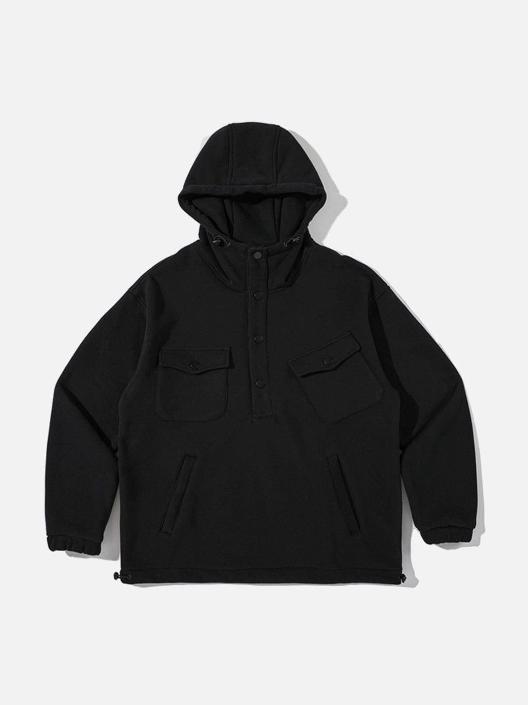 Ellesey - Pockets With Flap Hoodie- Streetwear Fashion - ellesey.com