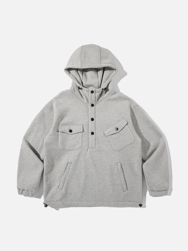 Ellesey - Pockets With Flap Hoodie- Streetwear Fashion - ellesey.com