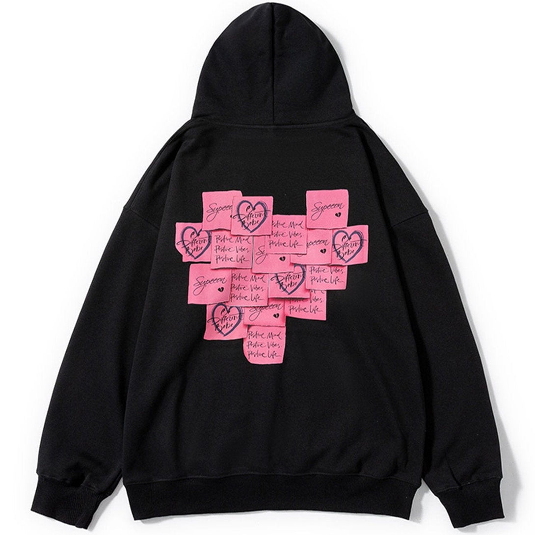 Ellesey - Post-it Note Print Hoodie- Streetwear Fashion - ellesey.com