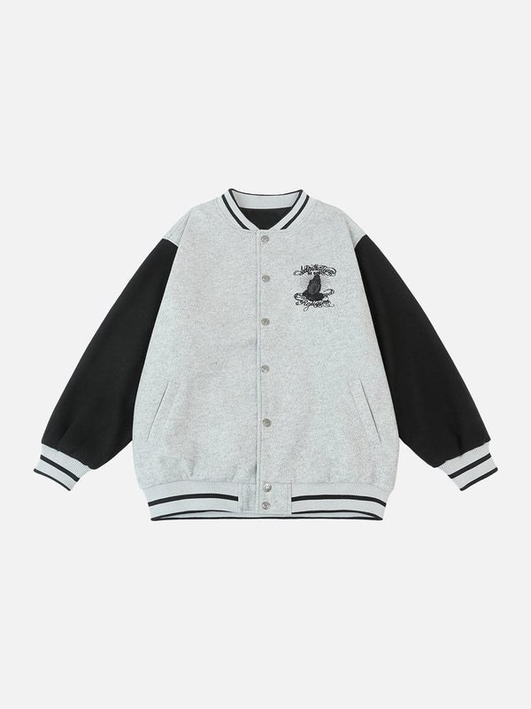 Ellesey - Prayer Embroidery Varsity Jackets- Streetwear Fashion - ellesey.com