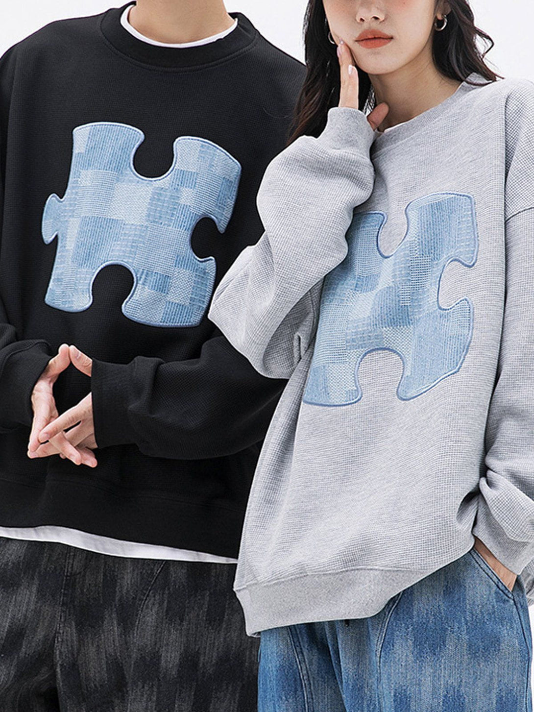 Ellesey - Puzzle Patch Sweatshirt- Streetwear Fashion - ellesey.com