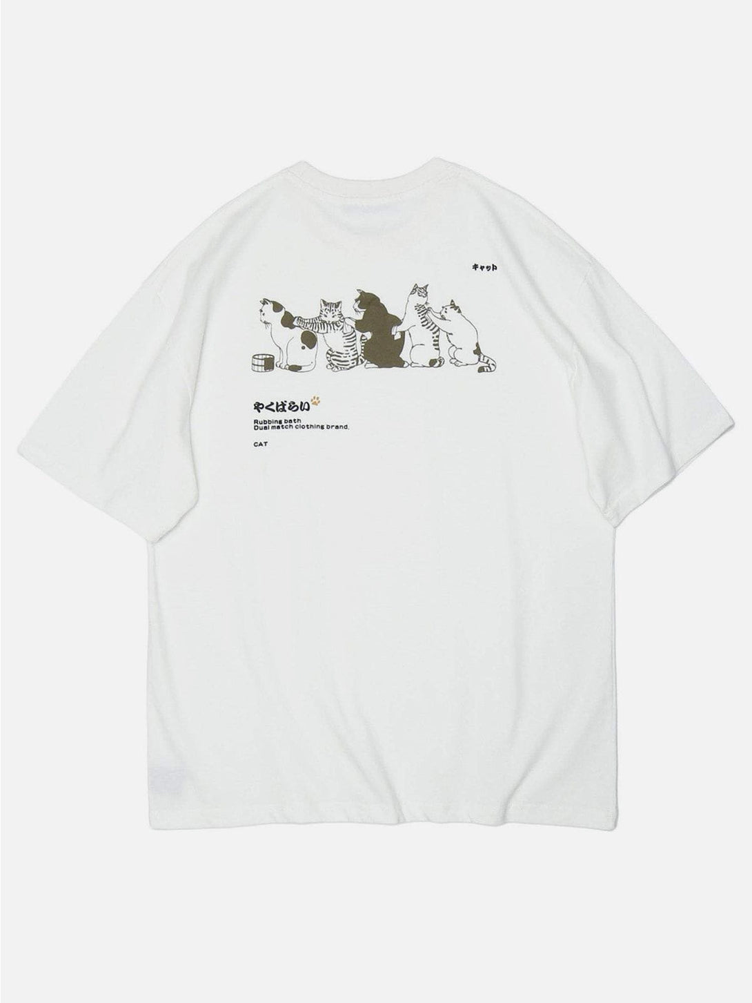 Ellesey - "Queue" Cat Graphic Oversized Tee- Streetwear Fashion - ellesey.com