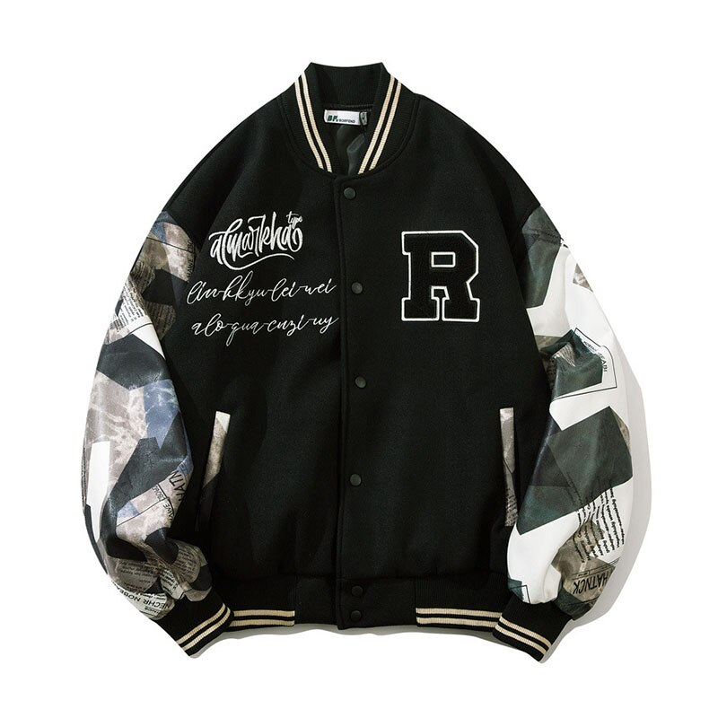 Ellesey - RMATHER Baseball Jacket- Streetwear Fashion - ellesey.com