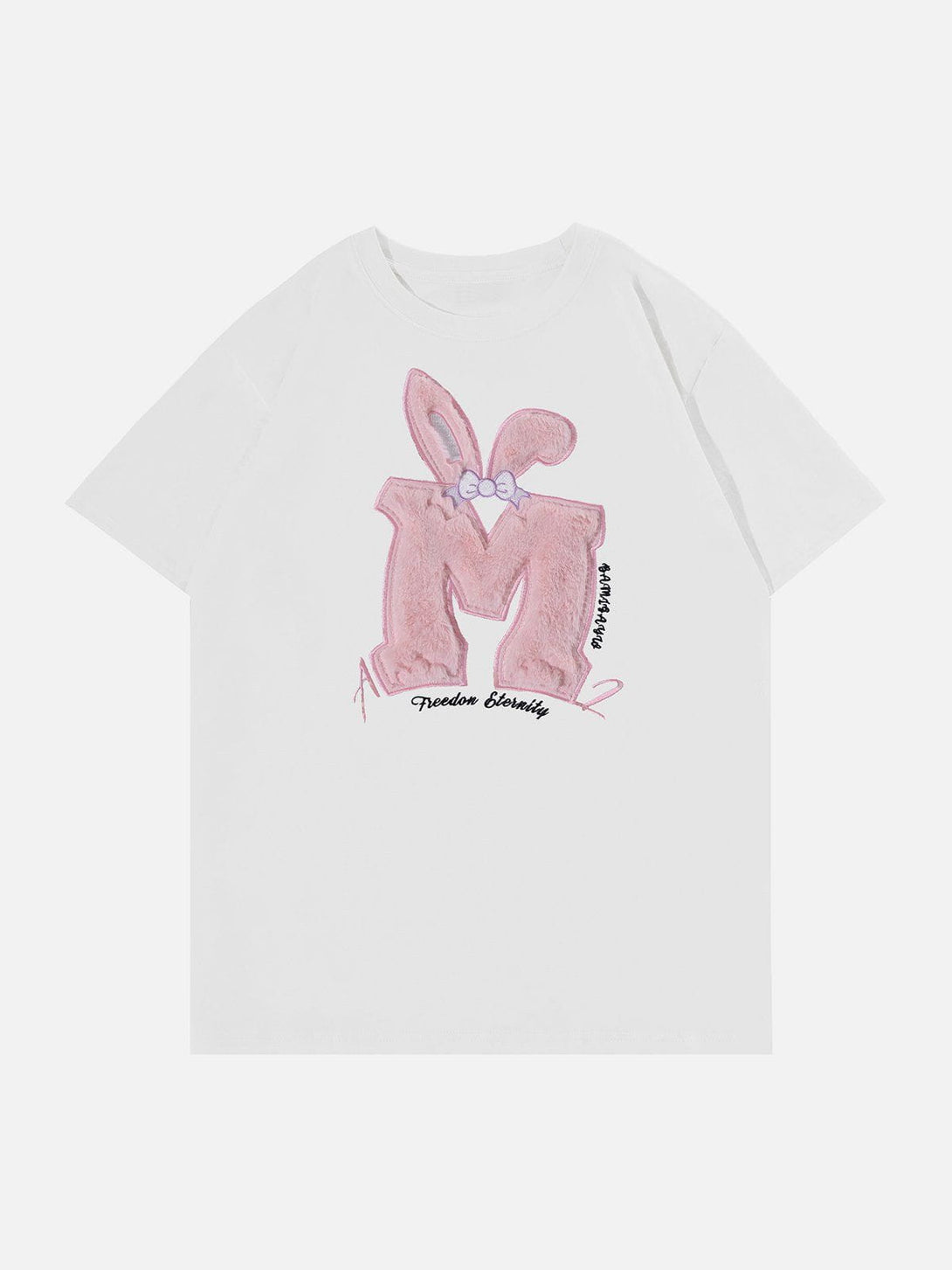 Ellesey - Rabbit Ear Flocking Print Tee- Streetwear Fashion - ellesey.com