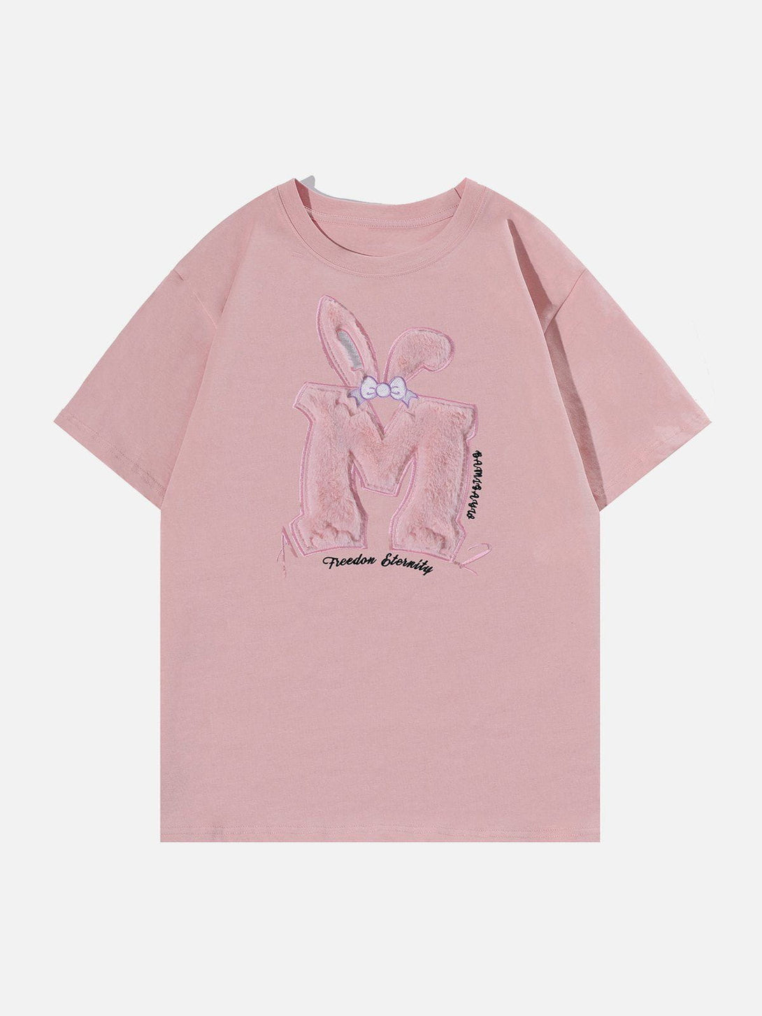 Ellesey - Rabbit Ear Flocking Print Tee- Streetwear Fashion - ellesey.com