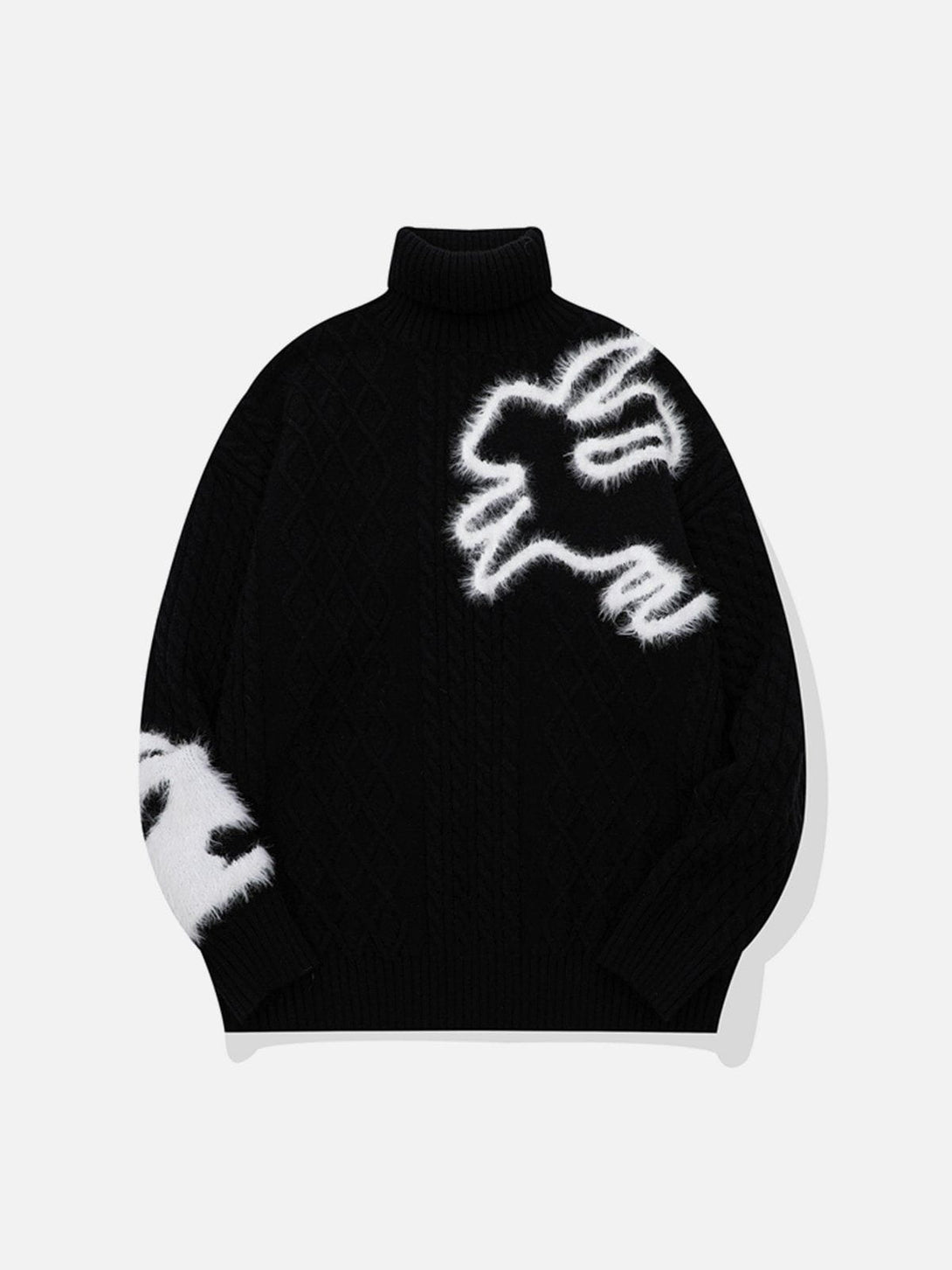 Ellesey - Rabbit Embroidery Sweater-Streetwear Fashion - ellesey.com