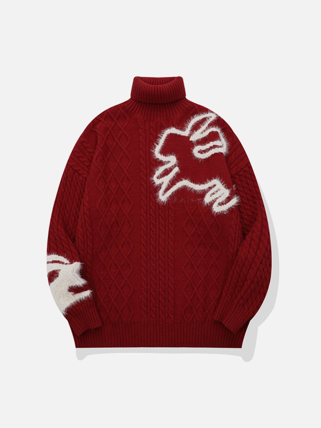 Ellesey - Rabbit Embroidery Sweater-Streetwear Fashion - ellesey.com