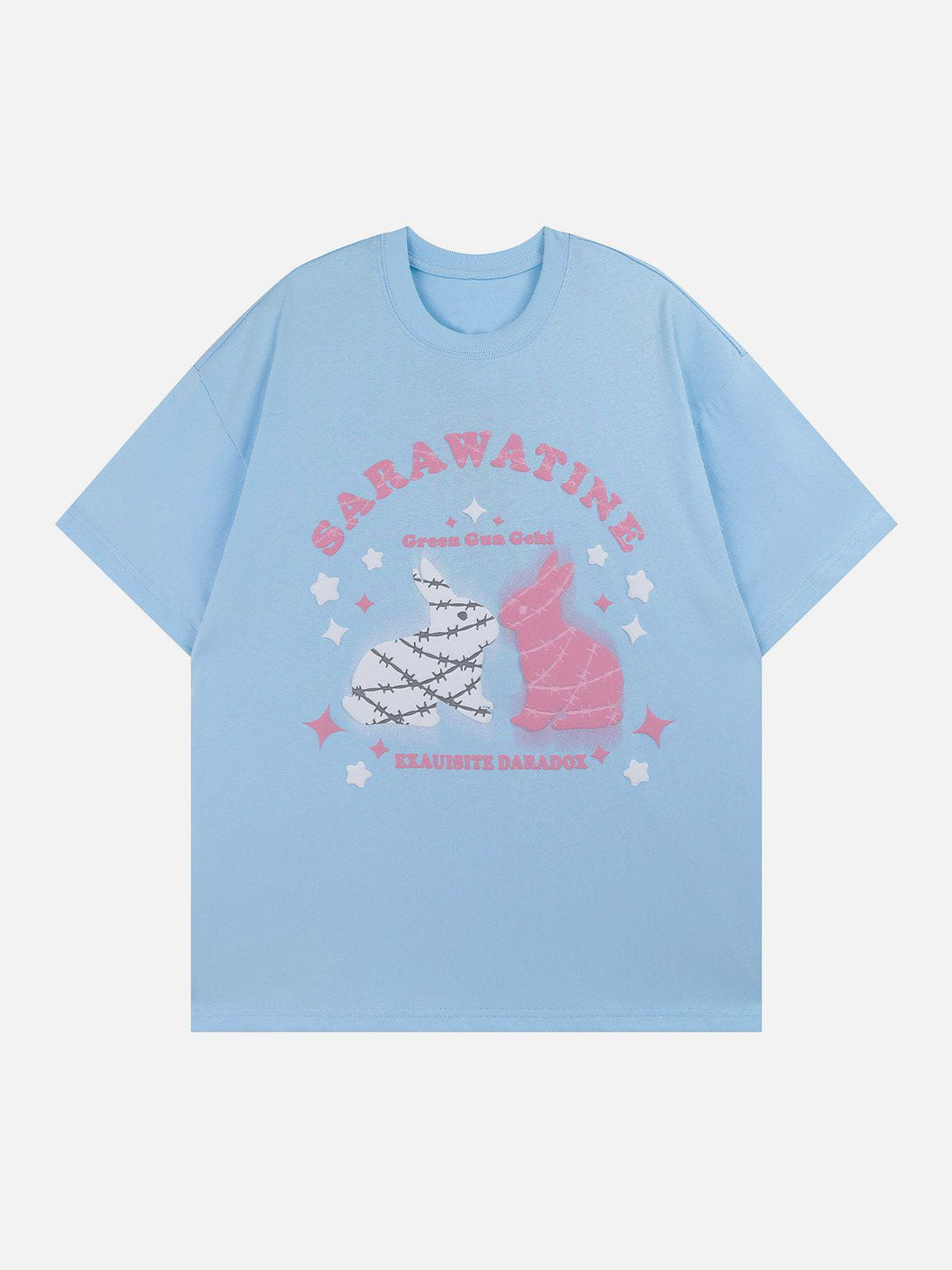 Ellesey - Rabbit Monogram Print Tee- Streetwear Fashion - ellesey.com