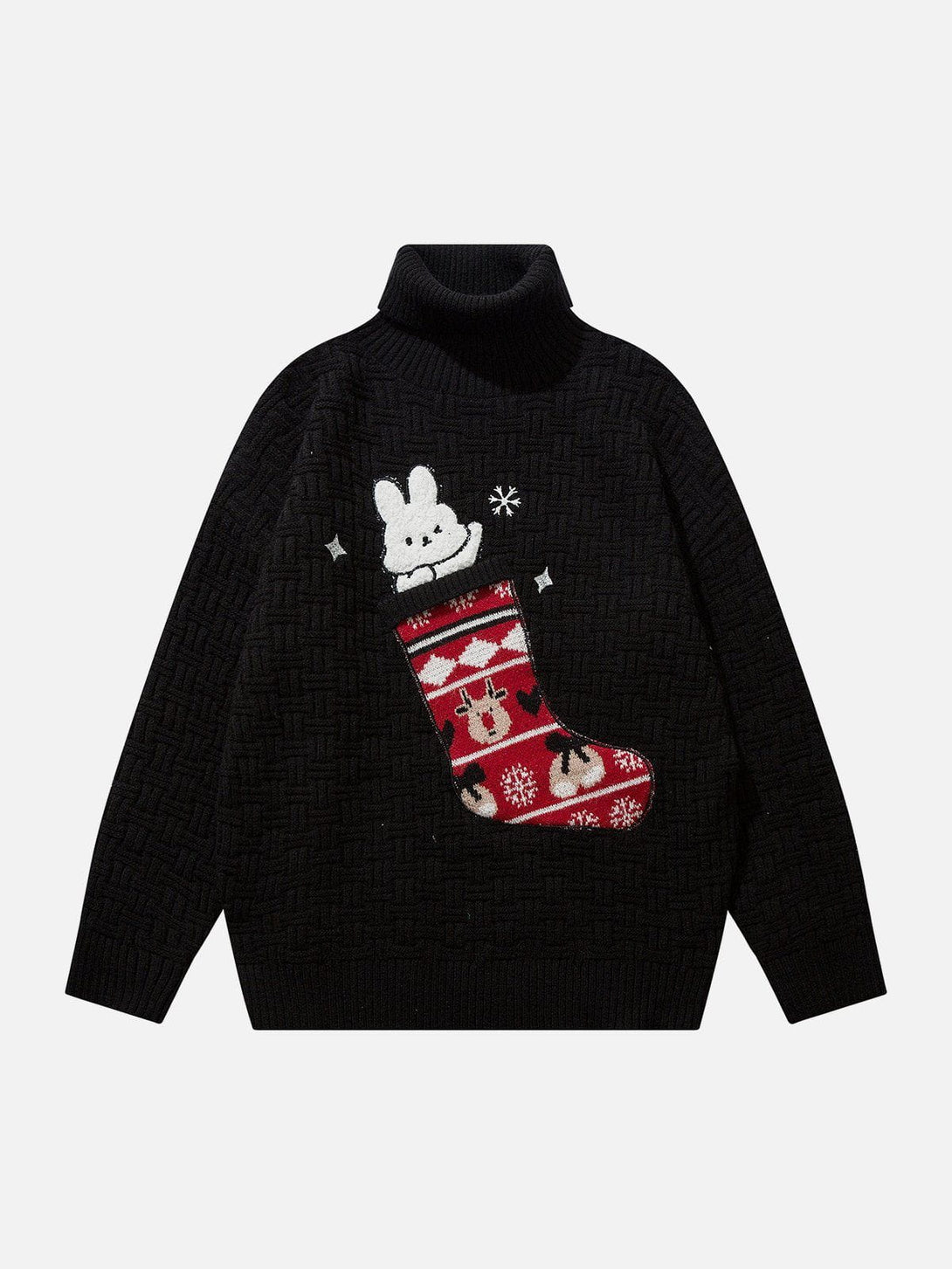 Ellesey - Rabbit Moose Embroidery Sweater-Streetwear Fashion - ellesey.com