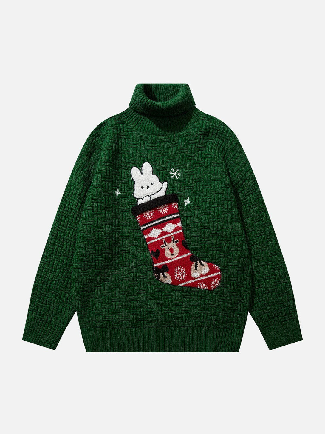 Ellesey - Rabbit Moose Embroidery Sweater-Streetwear Fashion - ellesey.com