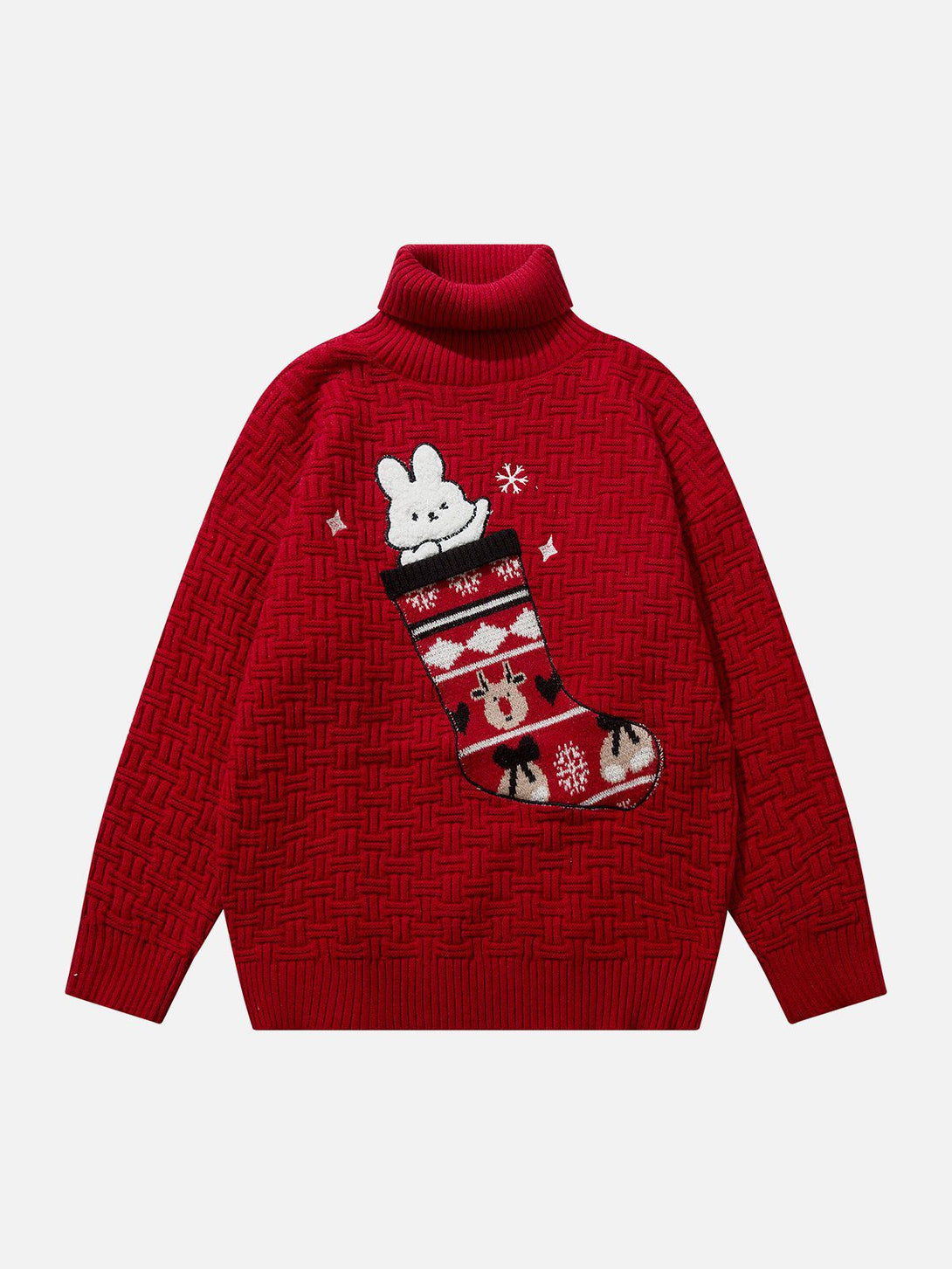 Ellesey - Rabbit Moose Embroidery Sweater-Streetwear Fashion - ellesey.com