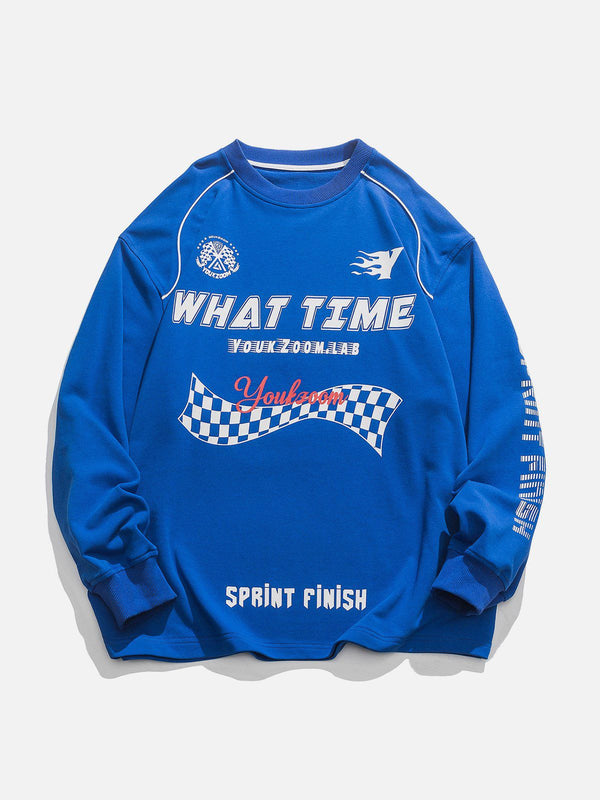 Ellesey - Racing Elements Print Sweatshirt- Streetwear Fashion - ellesey.com