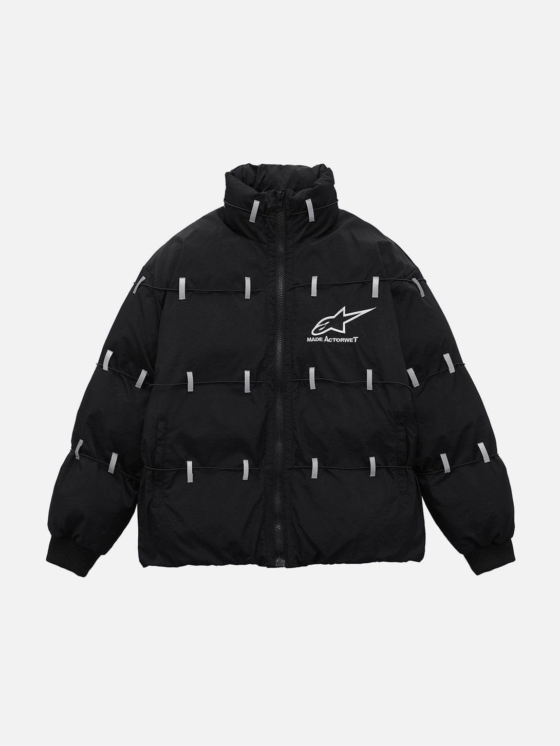 Ellesey - Reflective Straps Winter Coat-Streetwear Fashion - ellesey.com