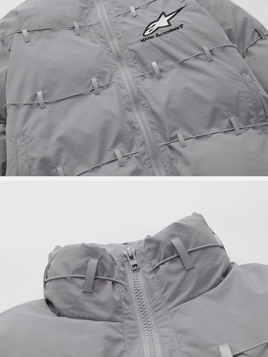 Ellesey - Reflective Straps Winter Coat-Streetwear Fashion - ellesey.com