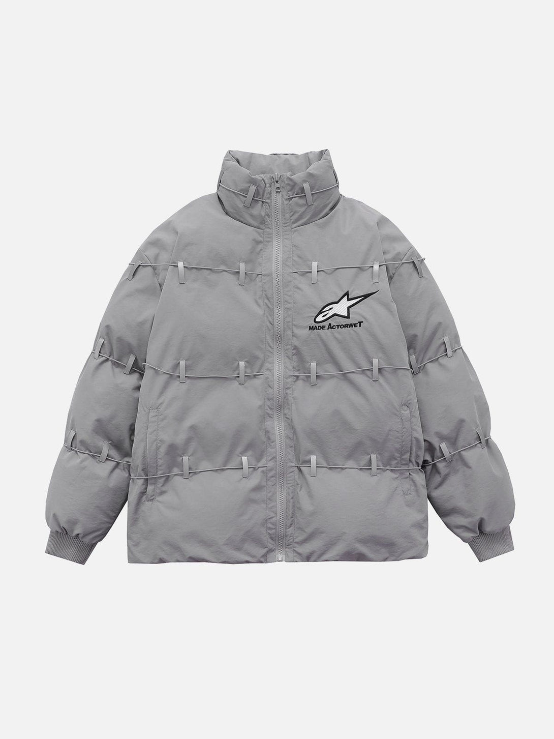 Ellesey - Reflective Straps Winter Coat-Streetwear Fashion - ellesey.com