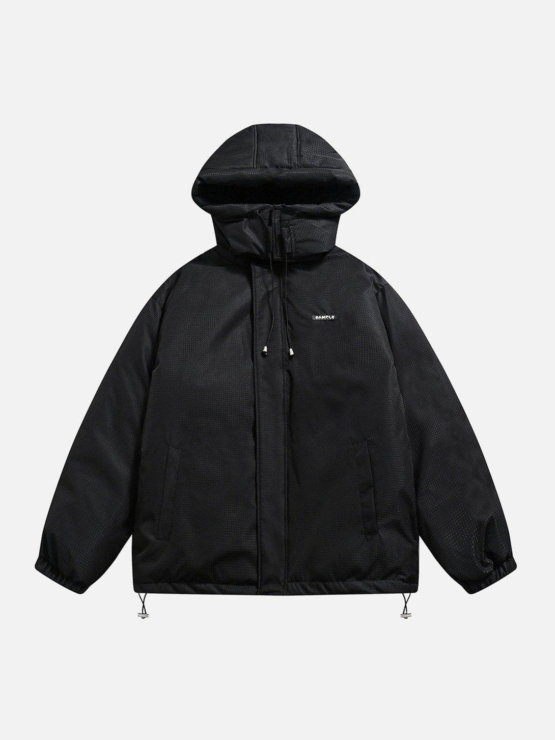 Ellesey - Removable Hood Solid Color Winter Coat-Streetwear Fashion - ellesey.com