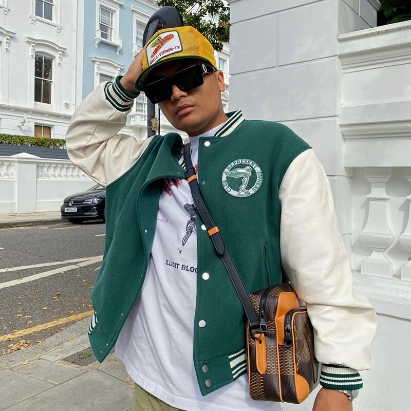 Ellesey - Represent Green Baseball Jacket- Streetwear Fashion - ellesey.com