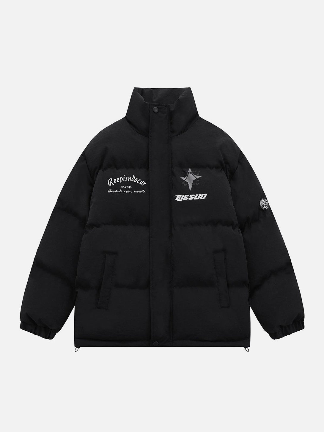 Ellesey - Retro Letters Winter Coat-Streetwear Fashion - ellesey.com