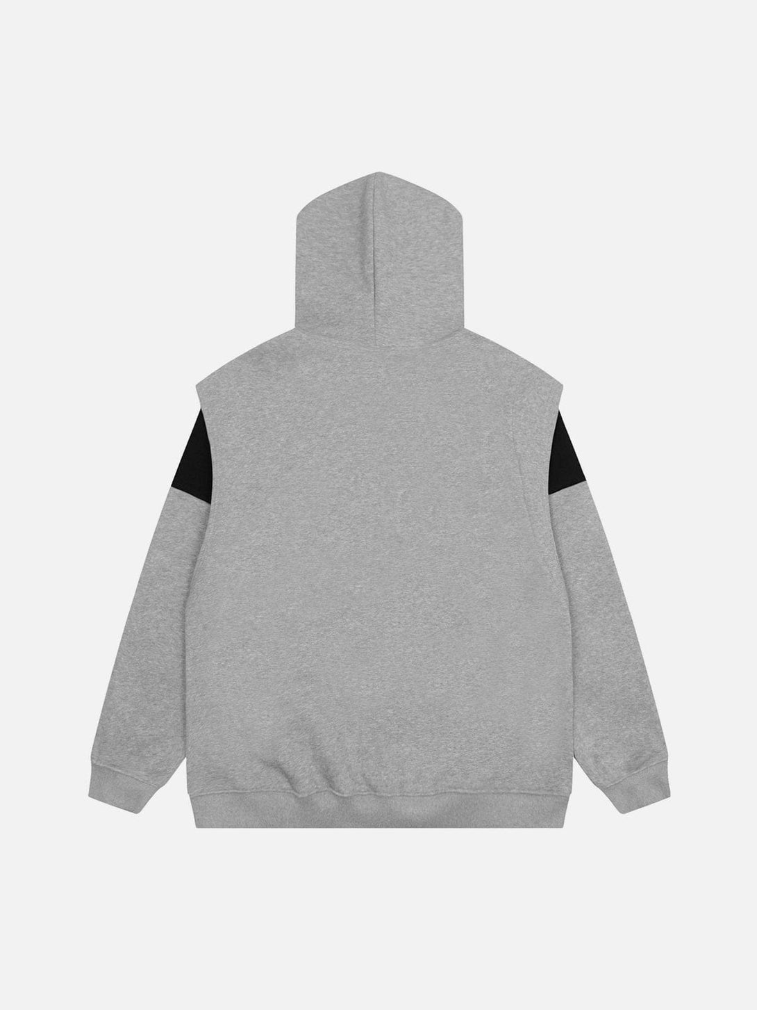 Ellesey - Retro Stitching Fake Two-piece Meteor Hoodie- Streetwear Fashion - ellesey.com