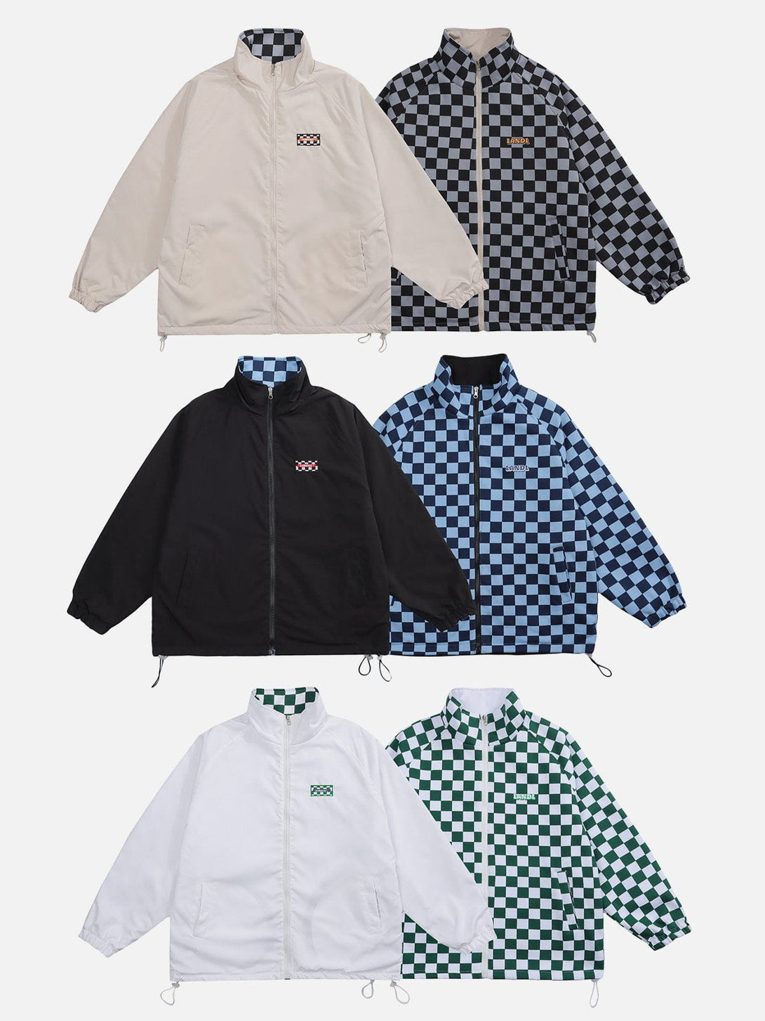 Ellesey - Reversible Checkerboard Jacket- Streetwear Fashion - ellesey.com