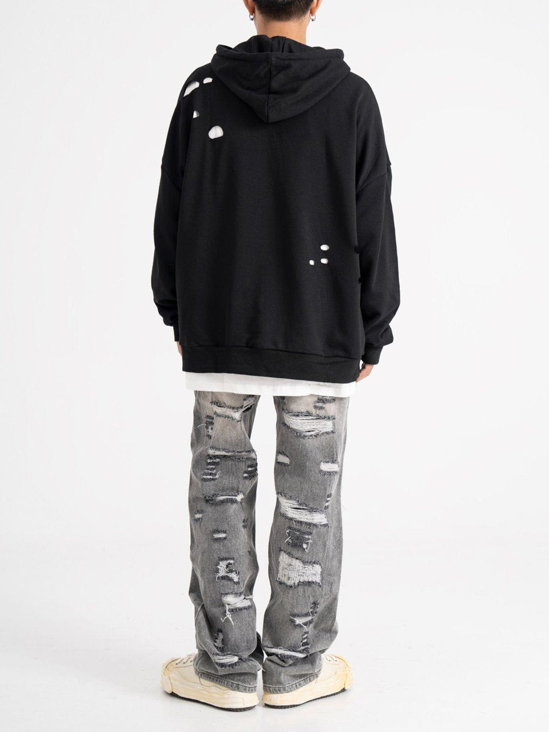 Ellesey - Ripped Alphabet Two Piece Hoodie- Streetwear Fashion - ellesey.com