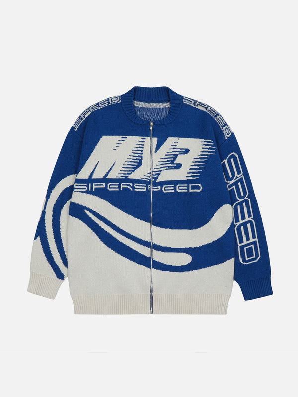 Ellesey - "SPEED" Racing Cardigan-Streetwear Fashion - ellesey.com