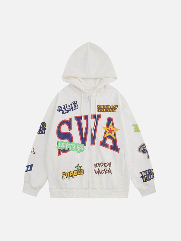 Ellesey - SWA Clash Print Hoodie- Streetwear Fashion - ellesey.com