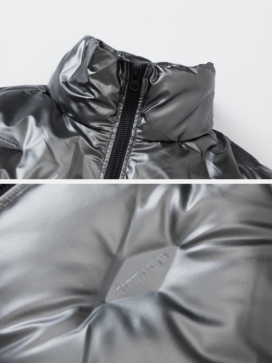 Ellesey - Shiny Pleated Down Coat-Streetwear Fashion - ellesey.com