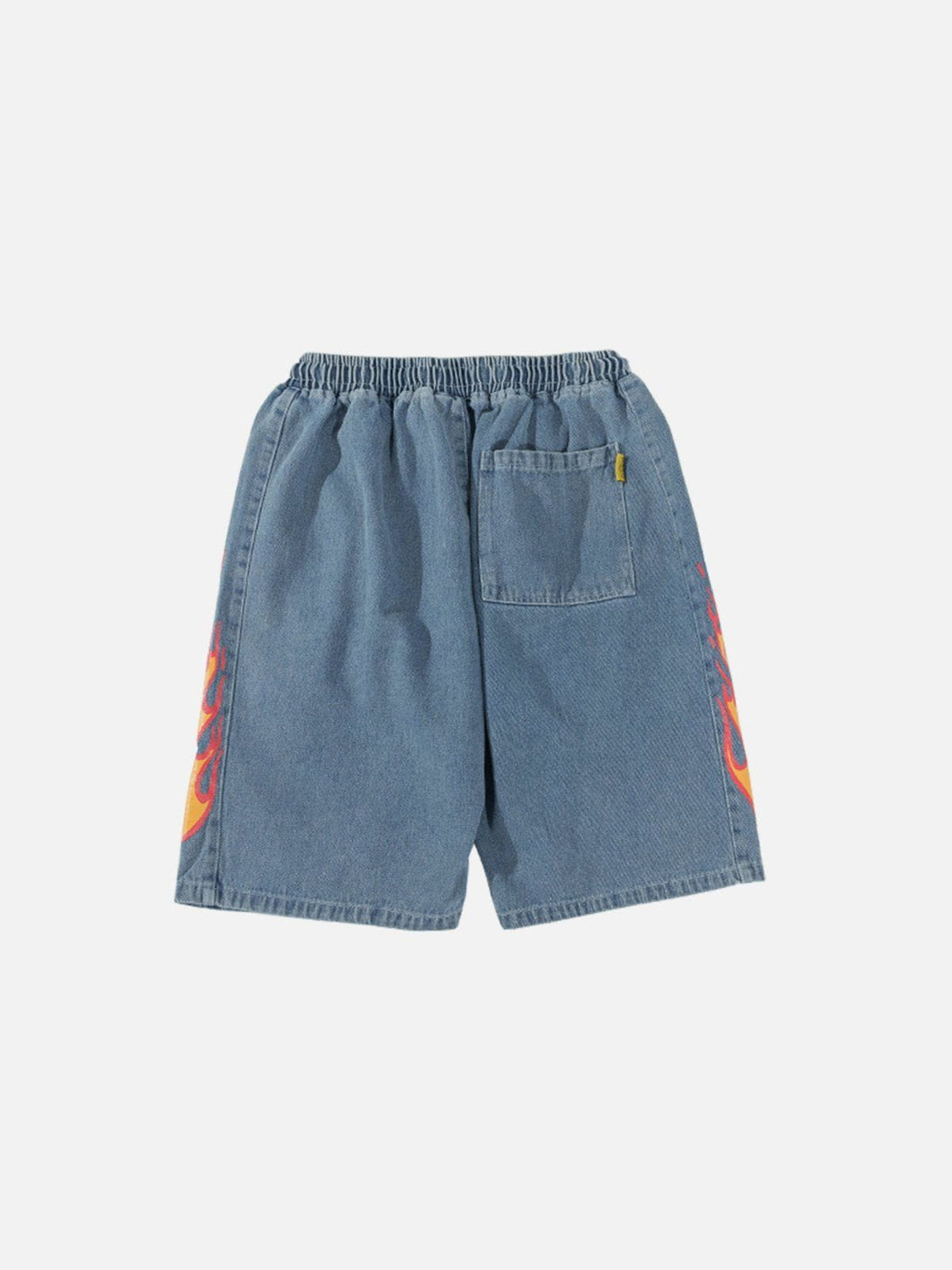 Ellesey - Side Flame Denim Shorts- Streetwear Fashion - ellesey.com