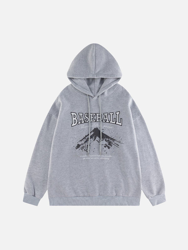 Ellesey - Simple Mountain Print Hoodie- Streetwear Fashion - ellesey.com