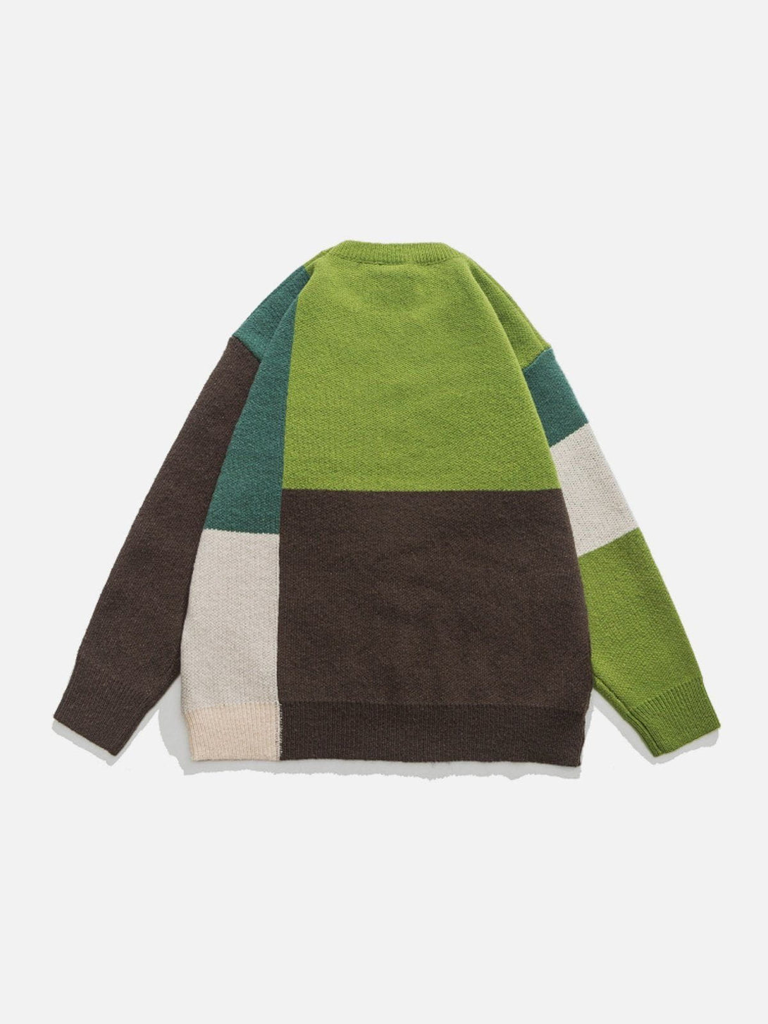 Ellesey - Simple Multicolor Patchwork Sweater-Streetwear Fashion - ellesey.com