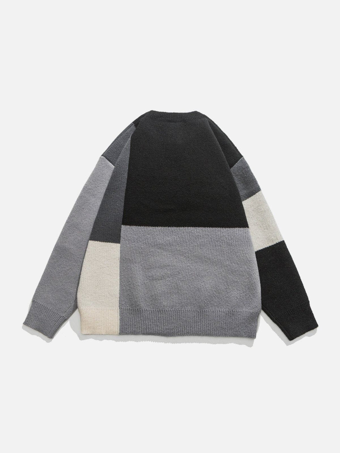 Ellesey - Simple Multicolor Patchwork Sweater-Streetwear Fashion - ellesey.com