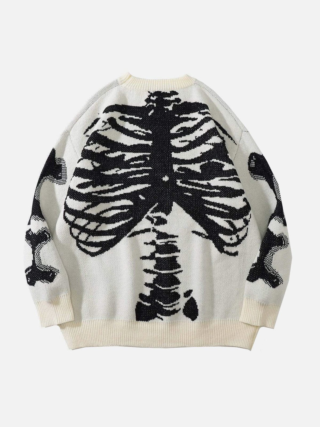 Ellesey - Skeleton Pattern Knit Sweater-Streetwear Fashion - ellesey.com