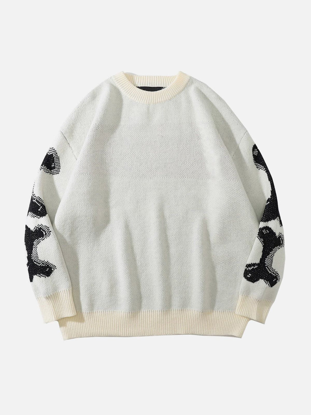 Ellesey - Skeleton Pattern Knit Sweater-Streetwear Fashion - ellesey.com