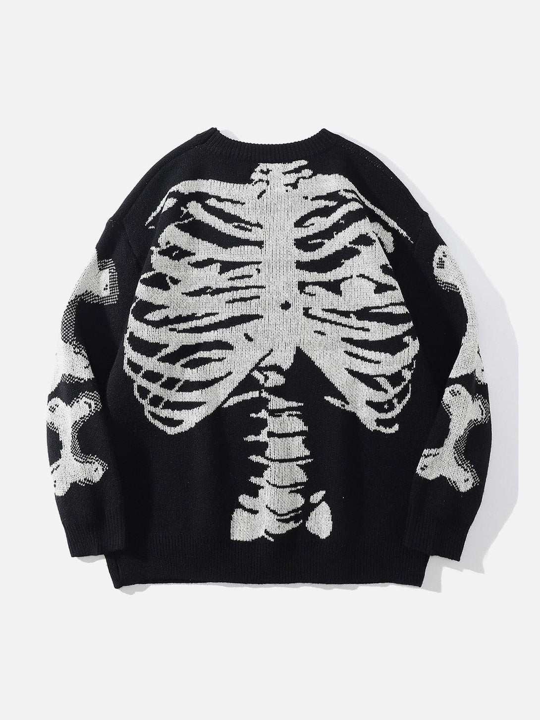 Ellesey - Skeleton Pattern Knit Sweater-Streetwear Fashion - ellesey.com