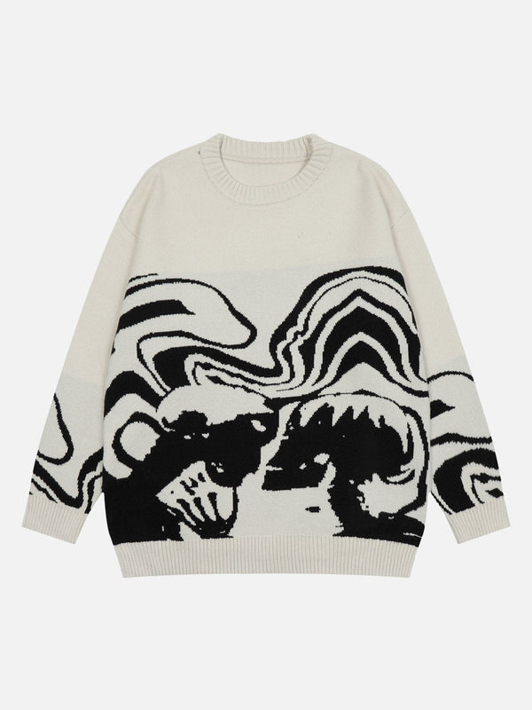 Ellesey - Skeleton Portrait Sweater-Streetwear Fashion - ellesey.com